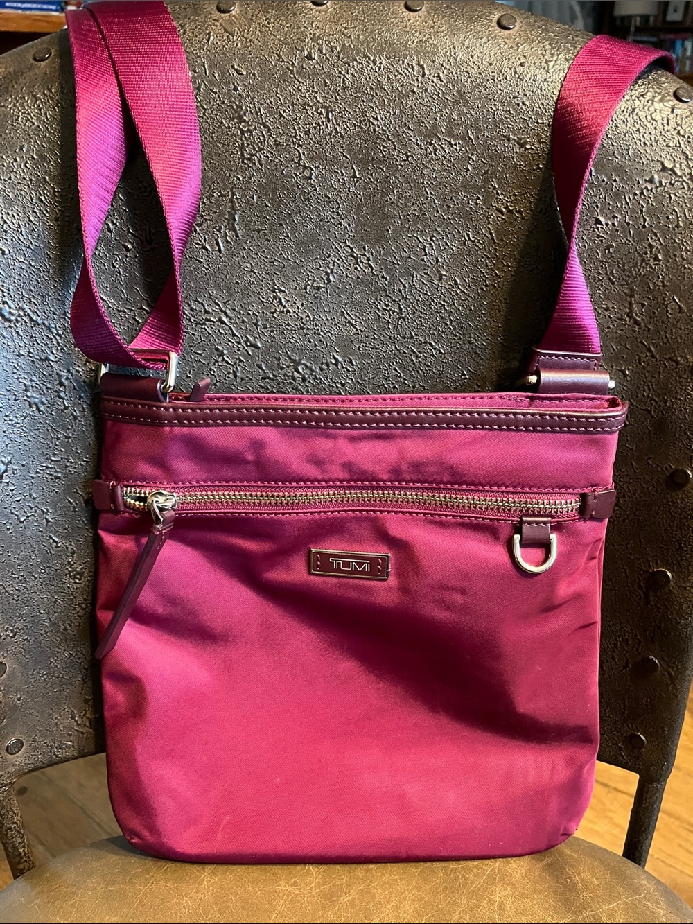 Tumi Crossbody Bag in Rich Fuchsia